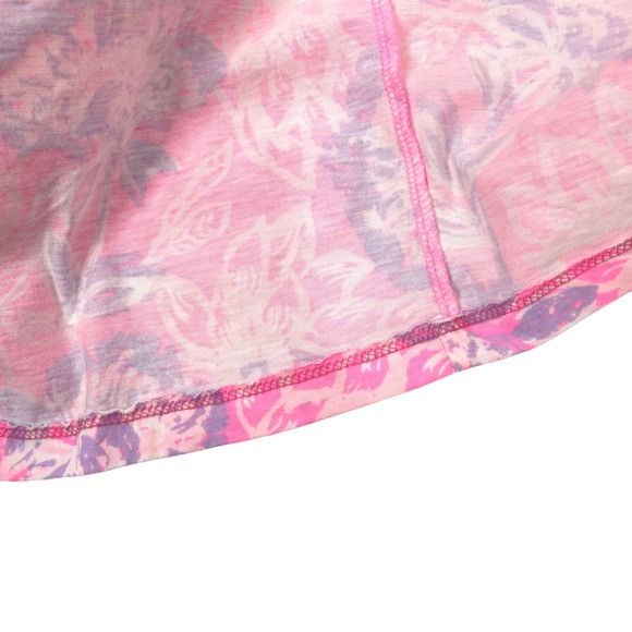 Lilly Pulitzer Dwyer floral scallop Midi Dress Size L rousseau pink zen garden - Picture 11 of 11